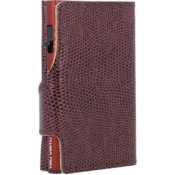 Tru Virtu Custodia per carte di credito RFID in pelle 6,5 cm
