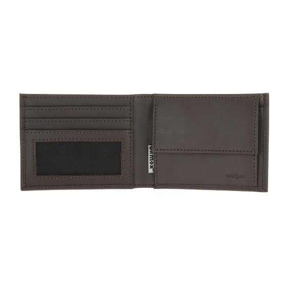 oxmox Leather Portafoglio Protezione RFID Vera Pelle 11 cm