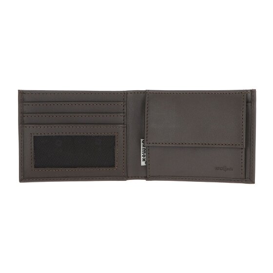 oxmox Leather Portafoglio Protezione RFID Vera Pelle 11 cm