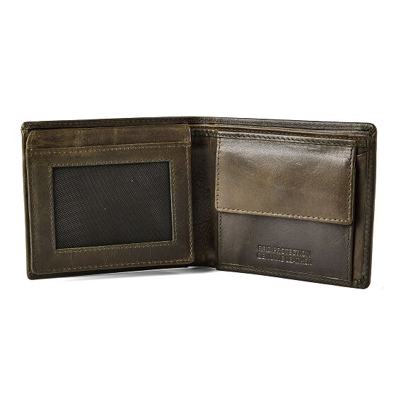 Greenburry Newport Portafoglio Protezione RFID Pelle 11 cm