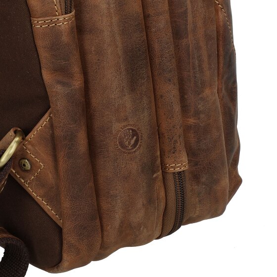 Greenburry Zaino da viaggio vintage in pelle 48 cm scomparto per laptop