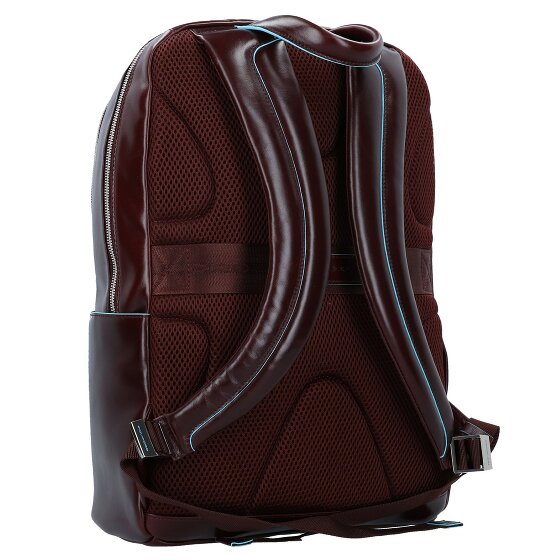 Piquadro Zaino blu quadrato in pelle 43 cm Scomparto per laptop