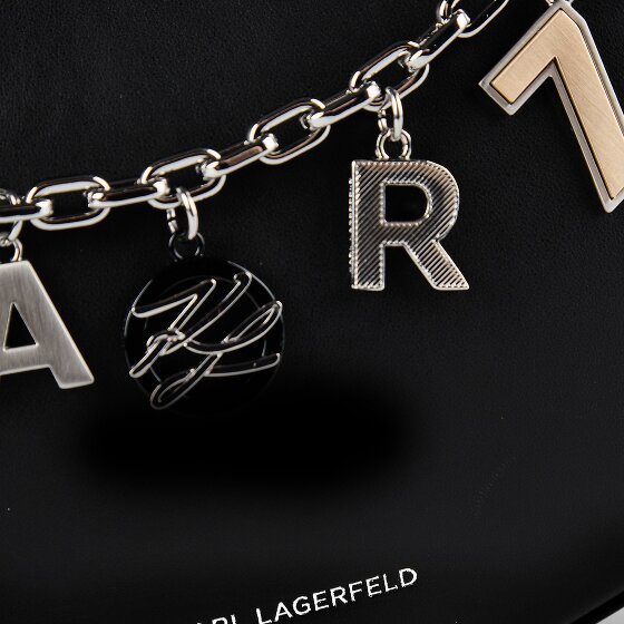 Karl Lagerfeld Autograph Borsa a tracolla Vera Pelle 23 cm