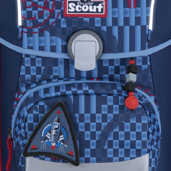 Scout Neo Exklusiv Safety Light Set di borse per la scuola 5 pezzi Scout Neo Exklusiv Safety Light Set di borse per la scuola 5 pezzi