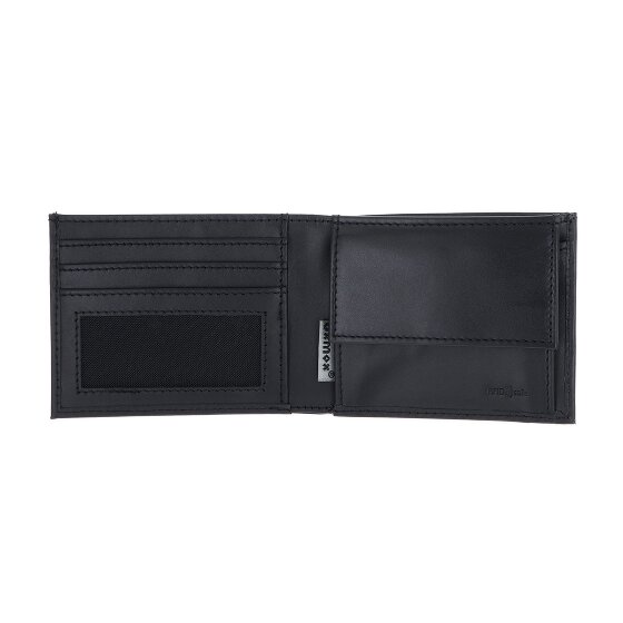 oxmox Leather Portafoglio Protezione RFID Vera Pelle 11 cm