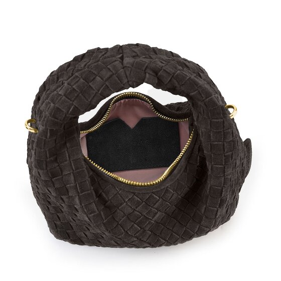 LES VISIONNAIRES Greta Micro weave Borsetta Vera Pelle 20 cm