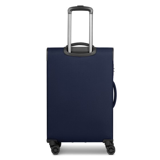 bugatti Valencia Soft 4 ruote Set di valigie 3 pezzi con piega di espansione