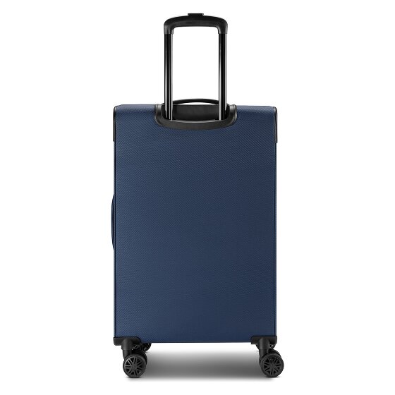 bugatti Valencia Soft 4 ruote Set di valigie 3 pezzi con piega di espansione