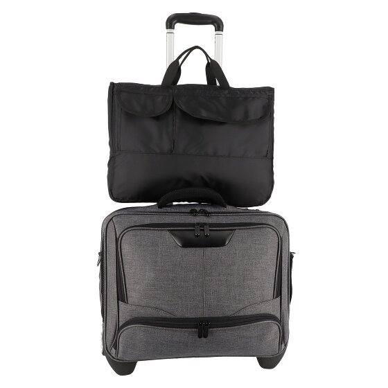 Dermata 2 ruote Carrello business 44 cm Scomparto per laptop