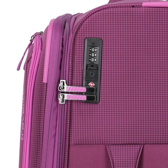 Travelite Corsiica 4 ruote Carrello M 67 cm con piega di espansione