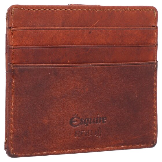 Esquire Oslo Dallas Custodia per carte di credito RFID in pelle 9,5 cm
