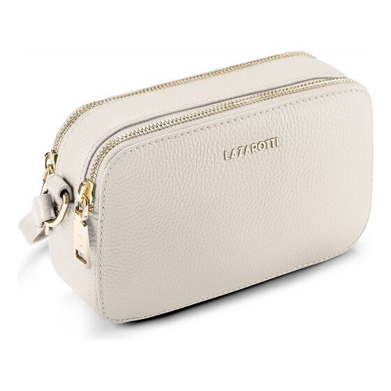 Lazarotti Bologna Borsa a tracolla in pelle Borsa per fotocamera in pelle con doppia zip 18 cm