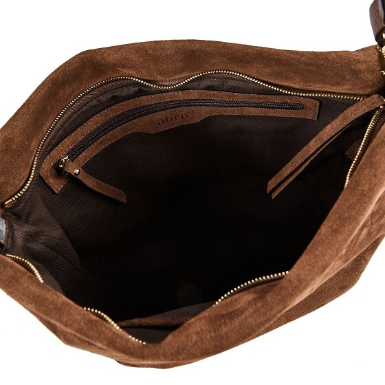 abro Ebony Borsa a spalla Vera Pelle 39 cm