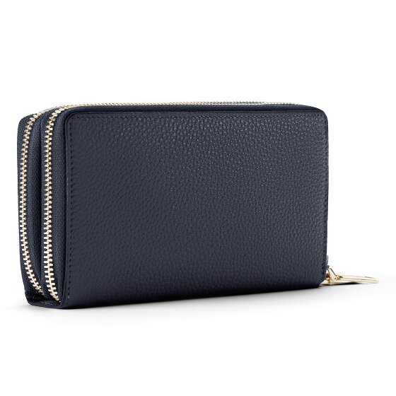 Lazarotti Portafoglio Bologna in pelle XL con doppia chiusura a zip, protezione RFID, 20 cm