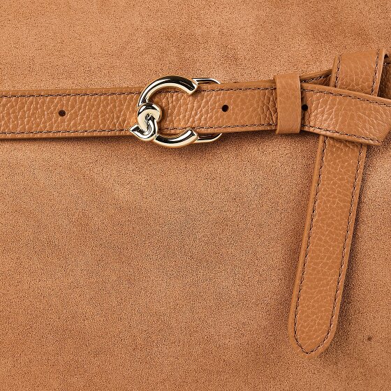 Coccinelle Sabine Suede Borsetta Vera Pelle 43 cm