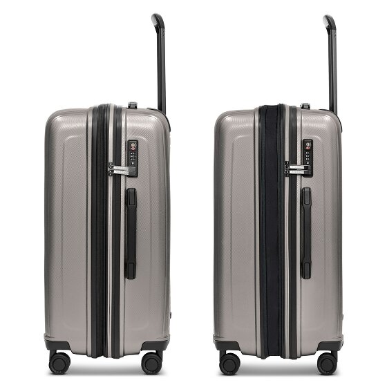 Redolz Essentials 14 4 ruote Set di valigie 3 pezzi con piega di espansione