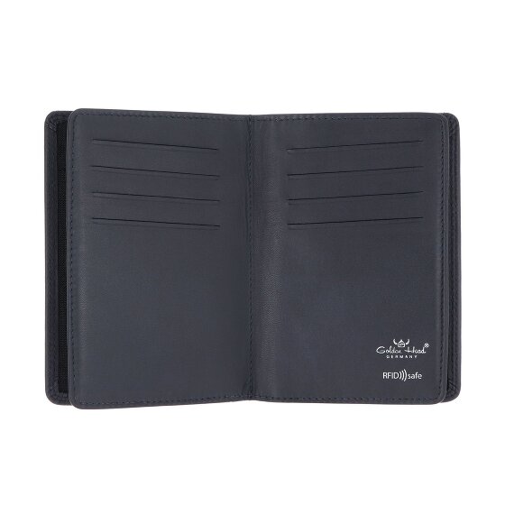Golden Head Polo Identity Card Case RFID in pelle 9 cm