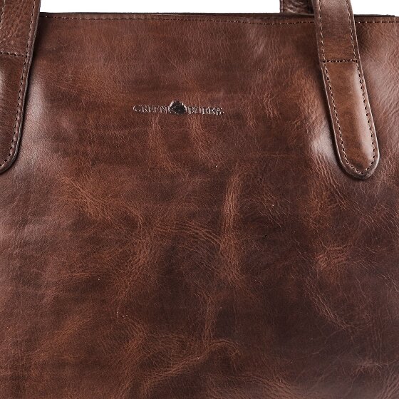 Greenburry Newport Borsa a spalla Vera Pelle 33 cm Vano porta PC