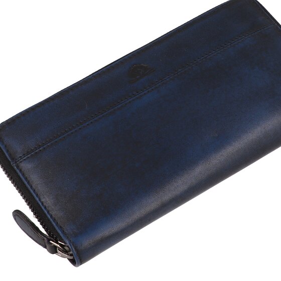 Greenburry Destressed Portafoglio Protezione RFID Pelle 19 cm