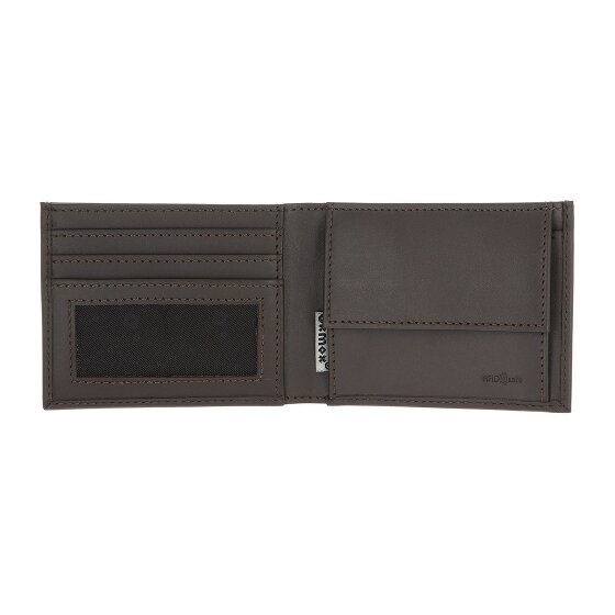 oxmox Leather Portafoglio Protezione RFID Vera Pelle 11 cm