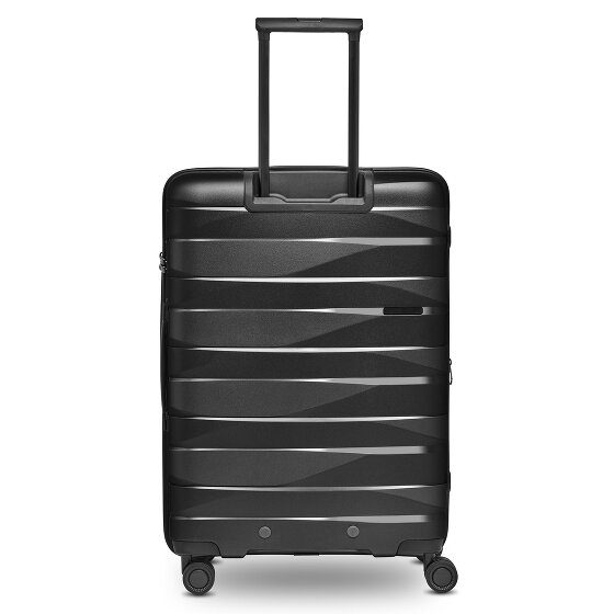 Bergpfeil Set di valigie da viaggio a 4 ruote, 3 pezzi, con ripiegamento elastico