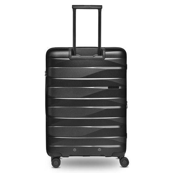 Bergpfeil Set di valigie da viaggio a 4 ruote, 3 pezzi, con ripiegamento elastico