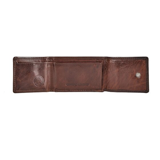 Greenburry Newport Portafoglio Protezione RFID Vera Pelle 8.5 cm
