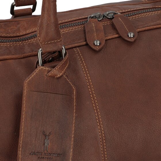 Jack Kinsky Porto Borsa da viaggio Weekender Pelle 55 cm