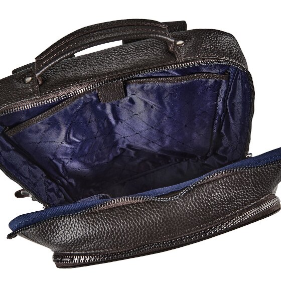 Braun Büffel Novara Zaino da lavoro Vera Pelle 40 cm Vano porta PC