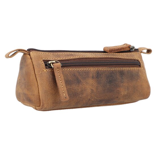 Greenburry Portamatite vintage in pelle 19 cm