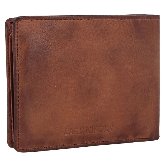 Jack Kinsky Portafoglio Nelson RFID in pelle 13 cm