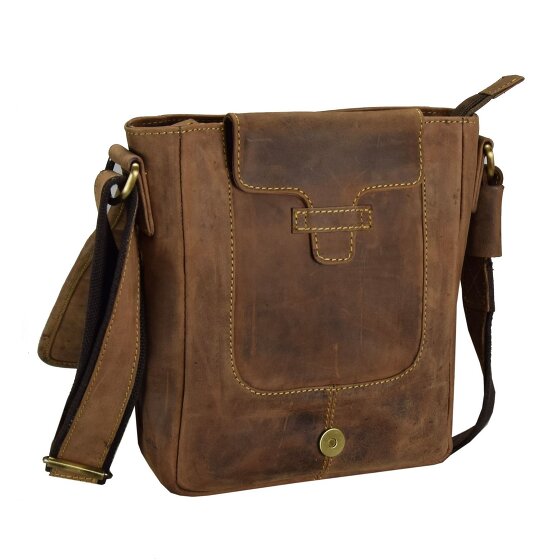 Greenburry Borsa a tracolla vintage in pelle 23 cm