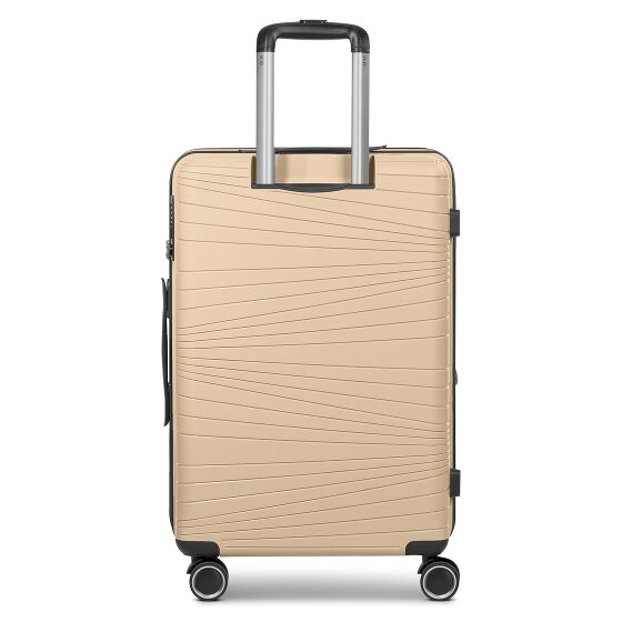 Franky Dallas 3.0 Set di valigie a 4 ruote 3 pezzi con pieghe elastiche