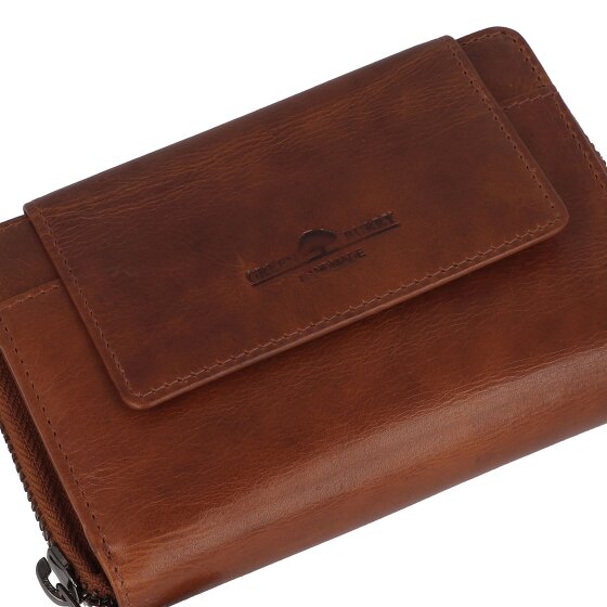 Greenburry Newport Portafoglio Protezione RFID Pelle 14 cm