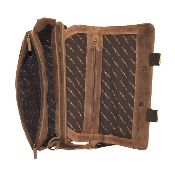 Greenburry Cartella vintage in pelle 42 cm Scomparto per computer portatile