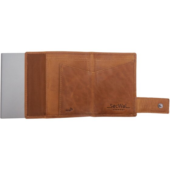 SecWal SecWal 1 portafoglio porta carte di credito RFID in pelle 9 cm