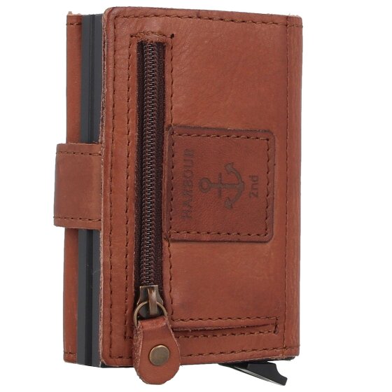 Harbour 2nd Anchor Love Robin 2 Custodia per carta di credito Protezione RFID Vera Pelle 6 cm