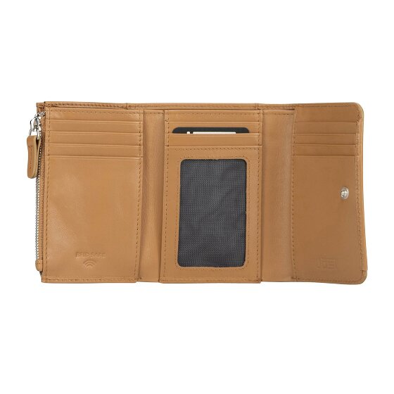 Jost Arva Portafoglio Protezione RFID Vera Pelle 12 cm