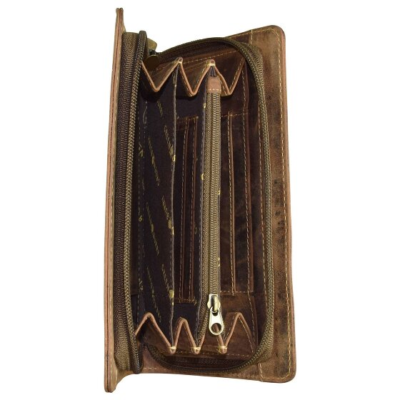 Greenburry Portafoglio vintage in pelle 18 cm