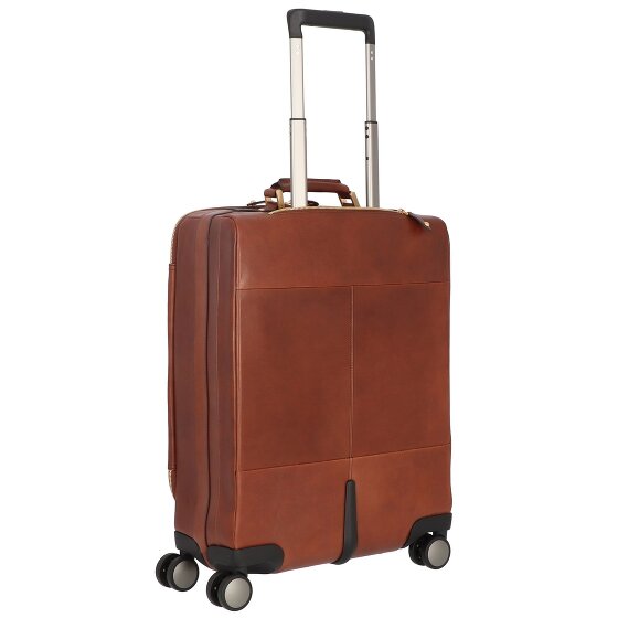 The Bridge Viaggio Trolley da cabina a 4 ruote in pelle 53 cm