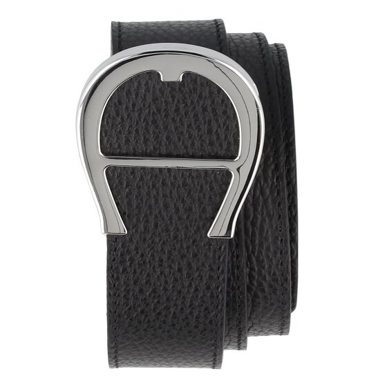 AIGNER Cintura con logo in pelle