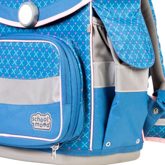 School-Mood Timeless Pro Set di borse per la scuola 7 pezzi