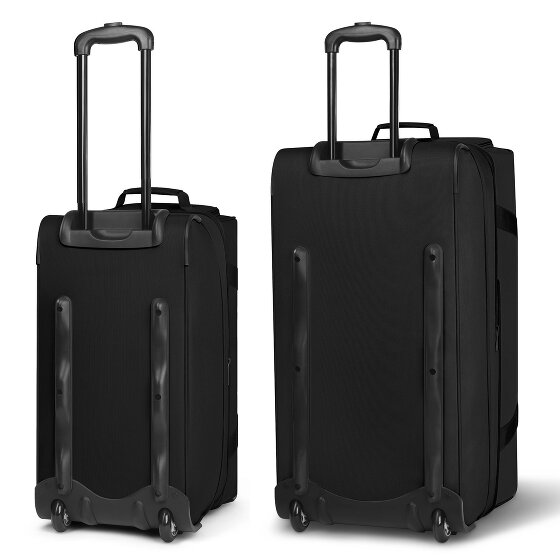 Redolz Set di borse da viaggio a 2 ruote Duffle Essentials 2 pz. M+L con piega elastica