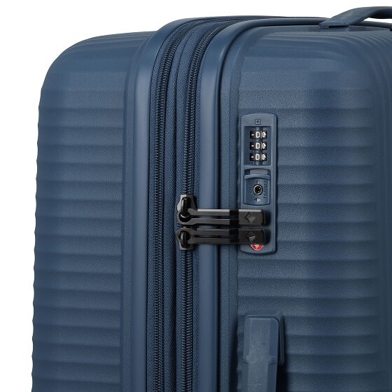 Travelite Air Stripe 4 ruote Set di valigie 3 pezzi con piega di espansione