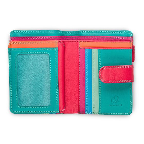 Mywalit Portafoglio a scatto medio in pelle 13 cm