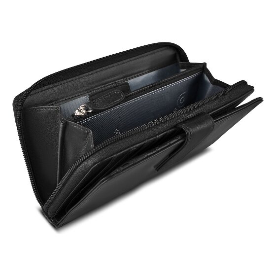 bugatti Valencia Portafoglio Protezione RFID Vera Pelle 19 cm