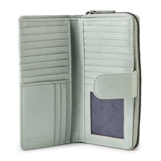 Jack Kinsky Livorno 1026 Portafoglio Protezione RFID Vera Pelle 19 cm