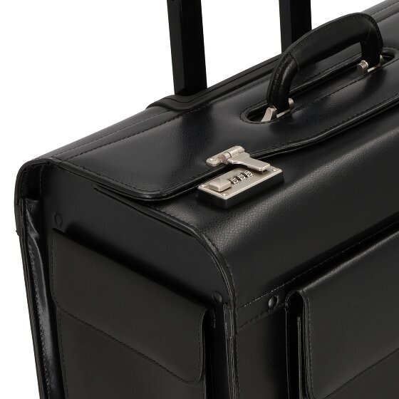 Dermata 2 ruote Carrello pilota Pelle 39 cm