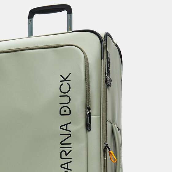 Mandarina Duck Eco Coated 4 ruote Carrello L 78 cm con piega di espansione