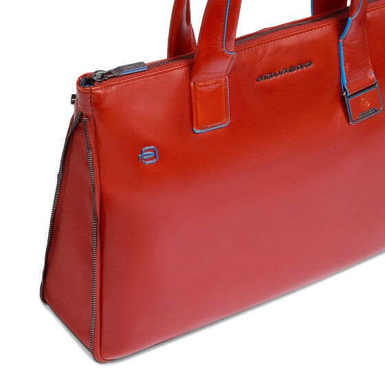 Piquadro Blue Square Borsa shopper Pelle 38 cm Scomparto per laptop con piega di espansione